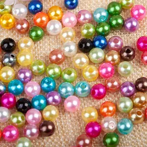 Pearl Round Flat Back Pearl/Loose ABS Beads Pearl
