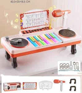 Wholesale Children Education 12-Key Electronic <b>Keyboard</b> Toys Piano Musical Instruments Toys With Microphone - Product Image 4