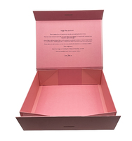 Ruban magnétique de luxe artisanat Tshirt emballage personnalisé Rectangle carton Extra Large noir boîte-cadeau