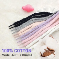 Lacets moelleux larges et épais, élastiques tressés pour baskets, avec logo personnalisé, breloques à dégagement rapide, embouts, en polyester, vente en gros, par paire