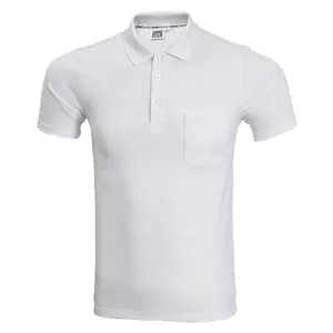 Оптовая продажа, хлопковая рубашка-поло с принтом логотипа и карманом, с отворотами, футболка, рабочая одежда, рекламная рубашка