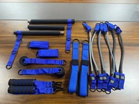 Kit de barre de Pilates portable avec bandes de résistance, équipement de fitness multifonctionnel pour la maison, logo personnalisé et plusieurs couleurs TPE