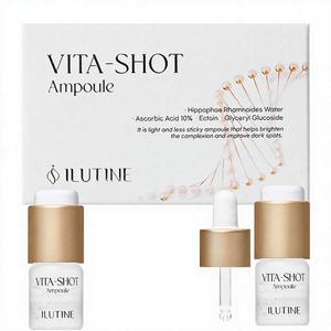 Ampoule éclaircissante liquide ILUTINE pour le soin du visage - Traitement des taches brunes et anti-âge avec complexe de vitamine C, sans parfum, 2 semaines - Product Image 1