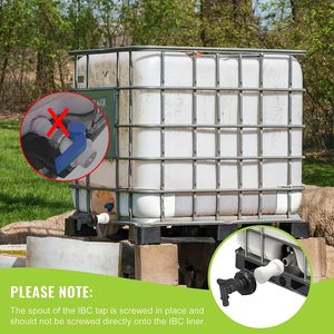 Raccord d'extension pour réservoir IBC S60 X 6, adaptateur anti-fuite en plastique pour conteneur de 40 pieds - Product Image 3