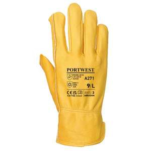 PORTWEST - A271TARL Guante de conductor forrado marrón-GUANTES EAN 5036108217304 - Product Image 2