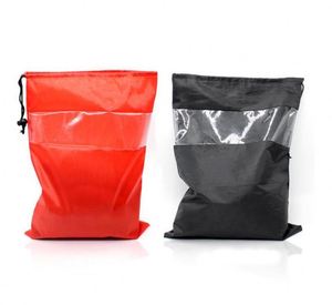 กระเป๋าใส่เครื่องมือแบบมีเชือกผูก ทำจากไนลอนใส 210D พิมพ์ลายซิลค์สกรีน  กระเป๋าใส่รองเท้าสำหรับเดินทาง  รับผลิตตามแบบ OEM สำหรับผู้ชาย ผู้หญิง และใช้ในครัวเรือน - Product Image 5