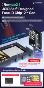 Romeo2 Rameo 2 JC Dot Projector Chip Generasi ke-2 Romeo2 untuk iPhone X-12PM untuk iPad Pro 3/4/5 Perbaikan Face ID Original - Product Image 2