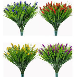 Bouquet de <span class=keywords><strong>lavande</strong></span> artificielle à sept têtes, style herbe de printemps, <span class=keywords><strong>en</strong></span> <span class=keywords><strong>pot</strong></span>, pour décoration de mariage, produit transfrontalier très vendu - Product Image 3