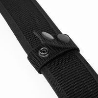 Ceinture tactique vintage en nylon et polyester de haute qualité, 2 pouces, haute résistance, tissu confortable, style de combat, noir