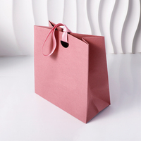 Sac en papier de luxe Guardidea pour bijoux, sac de shopping fait main, sac cadeau rose pour bijoux, emballage en papier personnalisé avec logo