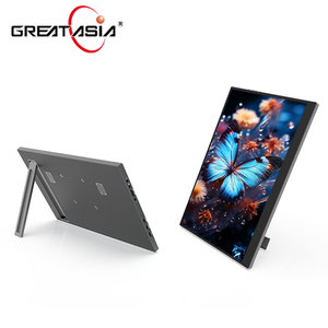 Moniteur portable 15,6 pouces FHD IPS avec support intelligent pour ordinateur portable, bureau mobile, travail à domicile, moniteur portable avec batterie - Product Image 1