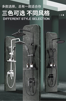 Ensemble de douche pluie contemporaine clé de piano robinet de salle de bain doux chaud froid pluie mitigeur jet pause robinets de douche