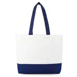Custom Natural Color Eco-Friendly Cotton <strong>Canvas</strong> <strong>Bag</strong> Standard Size <strong>Handled</strong> Beach <strong>Bag</strong> for Shopping Gifts or Promotions - Product Image 1
