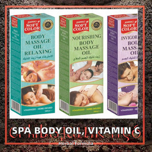น้ำมันนวดตัวบำรุงผิวผสมวิตามินซี สมุนไพรบำบัด ให้ประสบการณ์สปา ผ่อนคลายและมีกลิ่นหอม 100 มล. - Product Image 2