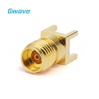 Connecteur RF à montage sur PCB femelle de 2.92mm DC-40GHz matériau en laiton pour applications de soudure