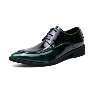 Zapatos de Vestir Formales de Cuero para Hombre, Estilo Italiano, de Lujo, Oxford Sin Cordones, Hechos a Mano, Bordados, Ligeros, para Otoño y Bodas - Product Image 3