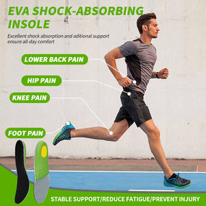 カスタムプリントロゴ入りEVA足底筋膜炎矯正インソール、柔らかく通気性のある扁平足用インソール（靴用） - Product Image 4