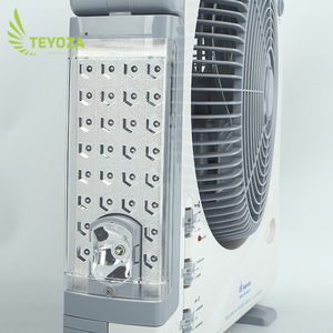 Quạt Khẩn Cấp Có Thể Sạc Lại Năng Lượng Mặt Trời Teyoza <span class=keywords><strong>12Inch</strong></span> Với Bảng Điều Khiển Năng Lượng Mặt Trời Và Radio - Product Image 5