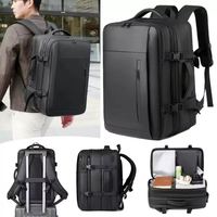 Sac à dos de voyage professionnel pour homme, personnalisé, étanche, antivol, extensible, avec compartiment pour ordinateur portable et compression sous vide