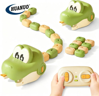 Jeu de Serpent Magnétique Télécommandé avec Son et Lumière, Jouet Interactif Parent-Enfant Compétitif, Voiture de Course