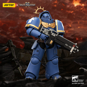 Figura de Acción Coleccionable Joytoy Dark Source <span class=keywords><strong>Warhammer</strong></span> 40k Edición Ultramarines Heavy Intercessor 1/18 con Accesorios - Product Image 6