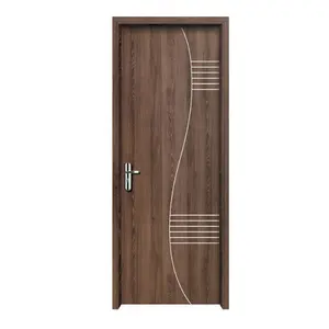 Vila real mais recente design porta de madeira sólida venda quente wpc porta