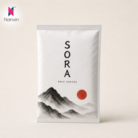 Sachet de café filtre à dosser personnalisé avec étiquette privée, pour une portion individuelle, avec poignée de suspension, pour une préparation facile