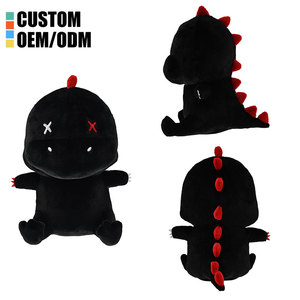 Peluche di <span class=keywords><strong>Dinosauro</strong></span> <span class=keywords><strong>Nero</strong></span> Carino e Stravagante, Giocattolo Pesante, Personaggio Cinematografico, Bambola Personalizzata, Campione di Peluche - Vendita Calda - Product Image 3