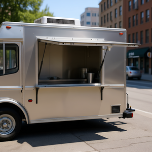 Vitrine de service pour stand de concession 36 x 24 pouces en aluminium pour camion de restauration extérieur - Product Image 2