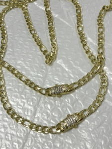 สร้อยคอฟิกาโร่สแตนเลสสตีลขนาด 6 มม. ชุบทอง 14k สร้อยข้อเท้า สร้อยคอแฟชั่น สร้อยข้อมือ สร้อยคอแบบโซ่ Nk สไตล์ทันสมัย - Product Image 2