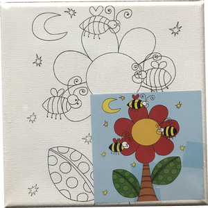 Trẻ Em 15*15 Cm Kéo Dài Vải Đặt Bức Tranh Sơn Dầu <span class=keywords><strong>Canvas</strong></span> <span class=keywords><strong>Set</strong></span> - Product Image 3