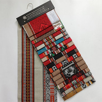 Approvisionnement d'usine Jacquard Sadu Tissu Nouveau Design Moyen-Orient Style Polyester Meubles Tente Fil Teint Tissé Textile De Maison