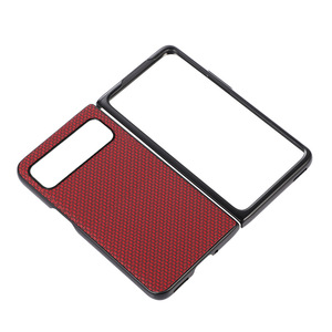 Carbon <strong>Fiber</strong> Pattern PC Sticker Leather Mobile Cell Phone case for <strong>Google</strong> Pixel Fold - Product Image 5