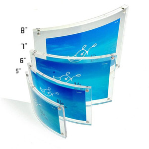 Tùy chỉnh <span class=keywords><strong>Acrylic</strong></span> cong khung hình biểu tượng tùy chỉnh kích thước tùy chỉnh độ dày cao minh bạch cho hiển thị ảnh Áp phích - Product Image 2