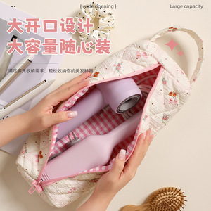 Hair Dryer Storage Bag Rectangle Polyester Dustproof Cover For Travel With Handle - Product Image 4