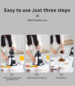 Licuadora Profesional de Cocina, de Acero Inoxidable Resistente, Eléctrica, para Jugos de Frutas Frescas, 2 en 1, Licuadora y Exprimidor con Jarra de Vidrio - Product Image 6