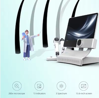 Détecteur de follicules pileux, appareil de diagnostic du cuir chevelu, détecteur de cuir chevelu 200x, détecteur de cuir chevelu sensible, analyseur de santé capillaire