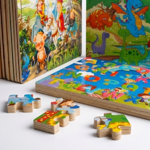 Rompecabezas de Madera con Letras y Números para Niños, Juego Educativo, Corte Láser, Acabado Mate No Tóxico, Caja de Regalo, 51-100 Piezas - Product Image 2