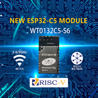 Module Wi-Fi 6 double bande 2,4G/5G ESP32-C5 WT0132C5-S6 avec puce Espressif ESP32-C5, utilisé pour la passerelle Zigbee et les cartes ESP32