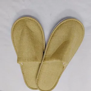 I nuovi prodotti possono essere personalizzati all'ingrosso antiscivolo clean star hotel pantofole personalizzate usa e getta per hotel pantofole di lino gialle