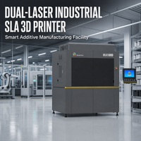 Imprimante 3D SLA à axe X extra long de 1,3 m, double laser à semi-conducteurs 3Wx2, haute vitesse, 150-400g/h, équipement d'impression 3D en résine
