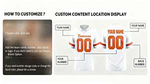 Groothandel Naaien Naam Nummer Retro American Polyester Oefenvoetbaluniform Heren Team American Football Team Shirt - Product Image 2