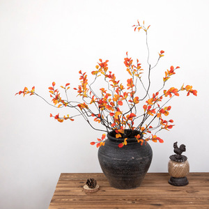 Branches d'olivier artificielles Gardenia 59-90cm, bouquet réaliste en soie pour la décoration de la maison, de l'hôtel, style chinois - Product Image 1