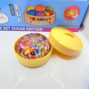 Juguete Blandito Holográfico con Purpurina en Forma de Bollo al Vapor, Súper Elástico y Suave de TPR, Juguete Sensorial Antiestrés para Apretar - Product Image 3