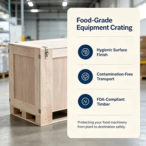 Split Buckle Freight Wooden <b>Crate</b> Food Processing Equipment Bulk Shipment Railway Container Transport Case - Product Image 4