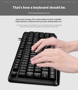 Có Dây Bàn Phím Và Chuột Thiết Lập USB Máy Tính Kinh Doanh Văn Phòng Nhà Sử Dụng Bàn Phím Và Chuột Bán Buôn - Product Image 4