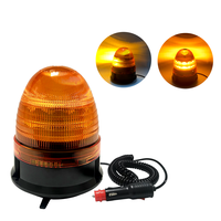 Feu de signalisation LED SG-NR12C 24W DC12-24V, clignotant/rotatif, avec modes de clignotement/stroboscopique en option, prise allume-cigare, pour chariot élévateur et grue