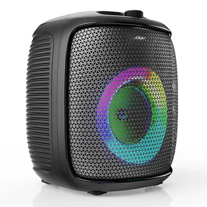 Voorraad 5.25 Inch Bluetooth Speaker Draagbare Kleine Formaat Waterdichte Karaoke Party Speler Bass Caixa De Som Rgb Verlichting Buiten Audio