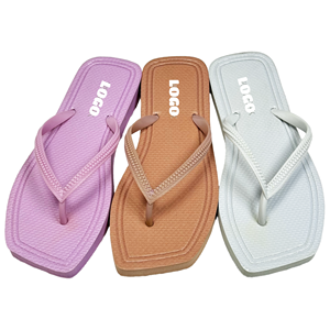Wholesale Square Toe <strong>Flip</strong> <strong>Flops</strong> Slippers For <strong>Women</strong> Custom Slippers With Logo Rubber <strong>Women's</strong> <strong>Flip</strong> <strong>Flops</strong> - Product Image 3
