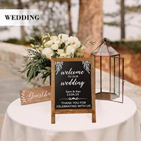 Petit panneau de tableau de table encadré en bois avec support tableau de menu de cuisine vintage magnétique pour la décoration de mariage